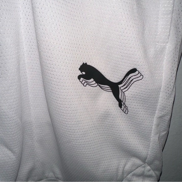 Puma Women's Foundation Basketball Draw String‎ Shorts Sz L White NWT MSRP $40 - Picture 3 of 5